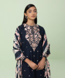 2 Piece - Embroidered Khaddar Suit