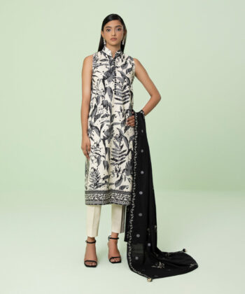 2 Piece - Printed Khaddar Suit