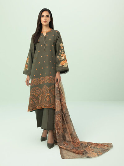 2 Piece - Printed Dobby Suit