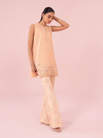 2 Piece - Embroidered Cambric Suit