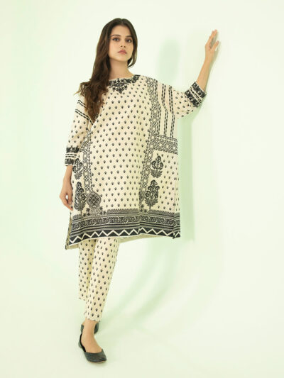 2 PIECE - EMBROIDERED CAMBRIC SUIT