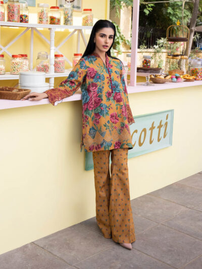 2 PIECE - EMBROIDERED ZARI KHADDAR SUIT