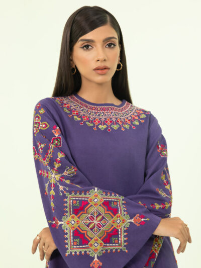 2 Piece - Embroidered Cotton Karandi Suit