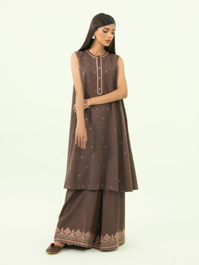 2-Piece - Embroidered Cotton Karandi Suit