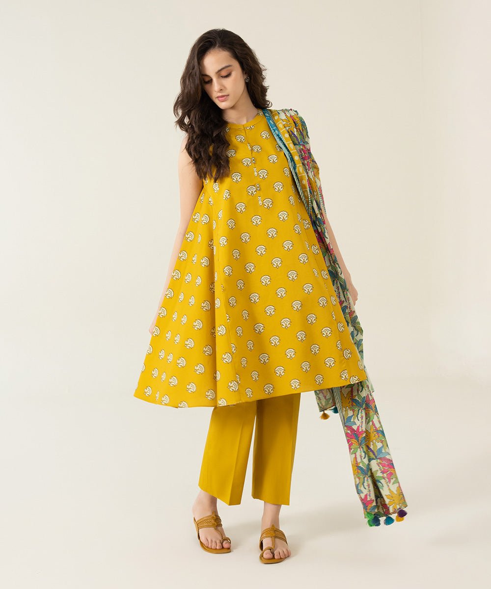 Yellow Polka Dot Suit - 3 Piece