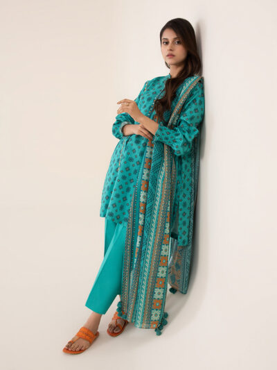 3 Piece - Printed Lawn Suit