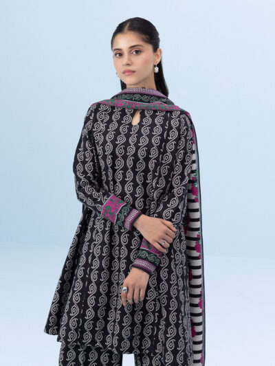 3 Piece - Printed Khaddar Suit