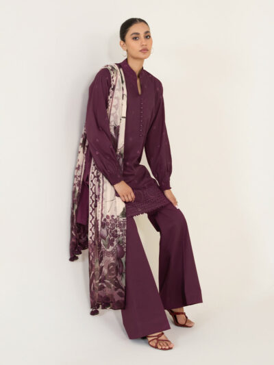 3 Piece - Dyed Embroidered Lawn Suit