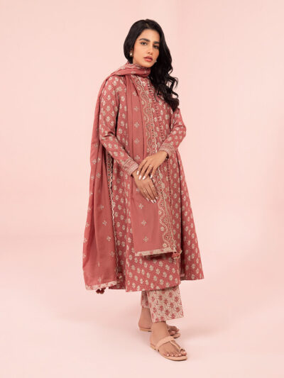 3 Piece - Embroidered Cambric Suit