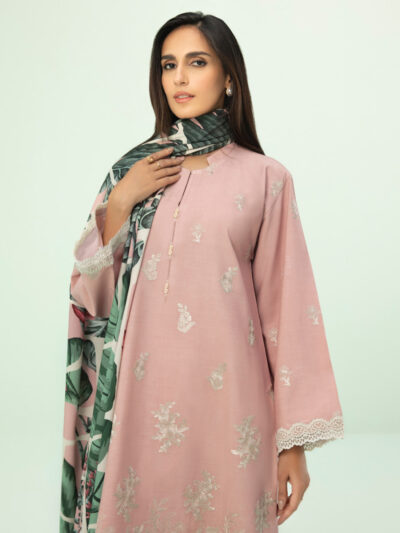 3 Piece - Embroidered Linen Suit