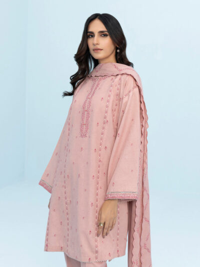 3 Piece - Embroidered Cotton Karandi Suit