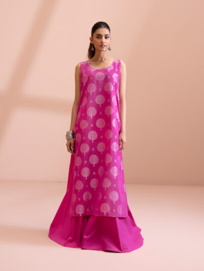 2 Piece - Dyed Extra Weft Jacquard Suit