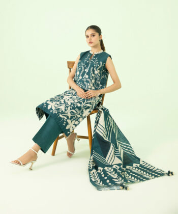 2 Piece - Printed Light Khaddar Suit