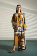 3 Piece - Printed Khaddar Suit