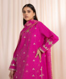 3 Piece - Embroidered Khaddar Suit