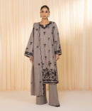 3 Piece - Embroidered Khaddar Suit