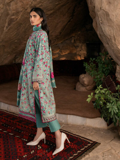 3 Piece - Embroidered Light Khaddar Suit