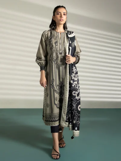 2 Piece - Printed Khaddar Suit