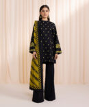 3 Piece - Embroidered Khaddar Suit
