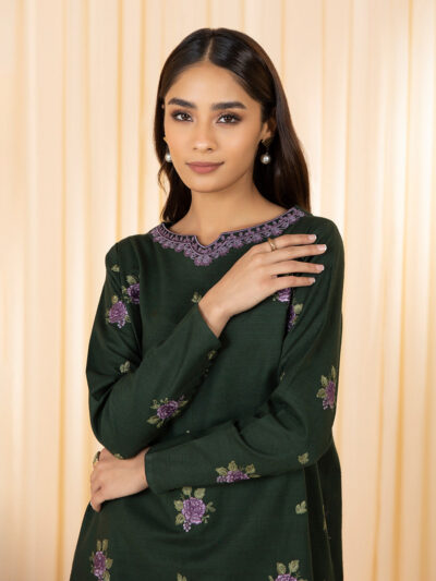 2 Piece - Embroidered Cambric Suit