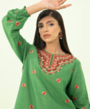 2 PIECE - EMBROIDERED ZARI KHADDAR SUIT