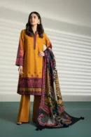 3 Piece - Printed Khaddar Suit