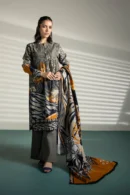 3 Piece - Printed Khaddar Suit