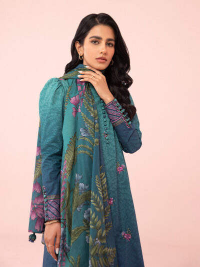 3 Piece - Embroidered Cambric Suit