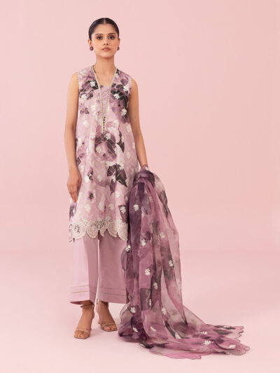 3 Piece - Embroidered Jacquard Suit