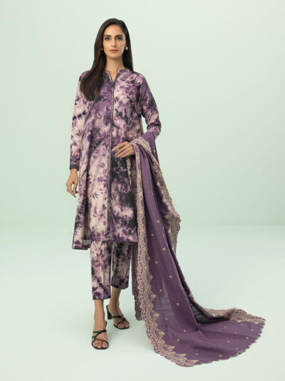 3 Piece - Embroidered Khaddar Suit