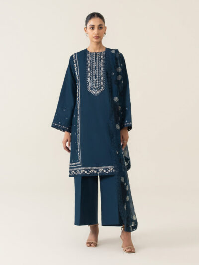 3 Piece - Embroidered Textured Lawn Suit