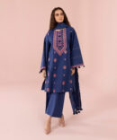 3 Piece - Embroidered Cambric Suit