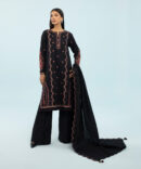 3 Piece - Embroidered Khaddar Suit