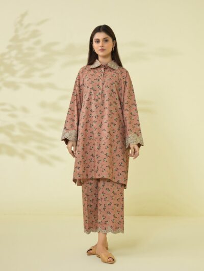 2 Piece - Embroidered Cambric Suit