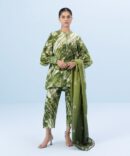 3 Piece - Printed Khaddar Suit