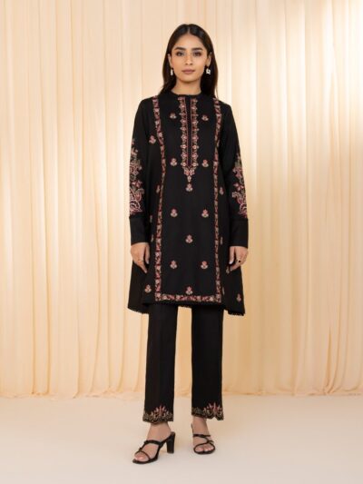 2 Piece - Embroidered Cambric Suit