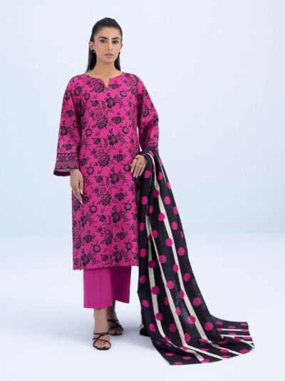 3 Piece - Printed Khaddar Suit