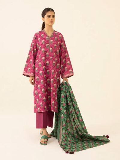 2 Piece - Printed Khaddar Suit