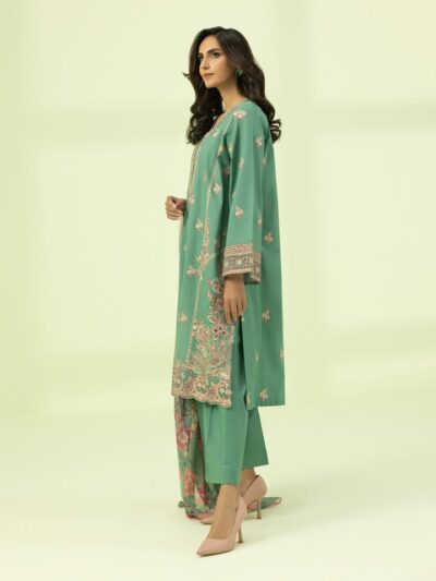 3 Piece - Embroidered Cambric Suit