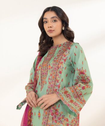 3 Piece - Printed Lawn Suit