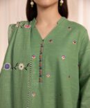 3 Piece - Embroidered Khaddar Suit