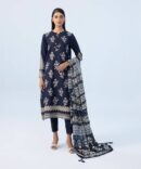 3 Piece - Embroidered Khaddar Suit