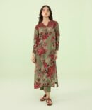 2 Piece - Embroidered Khaddar Suit