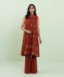 2 Piece - Embroidered Khaddar Suit
