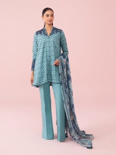 3 Piece - Embroidered Cambric Suit