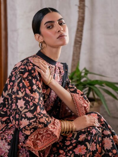 3 Piece - Embroidered Khaddar Suit