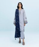 3 Piece - Embroidered Cotton Karandi Suit