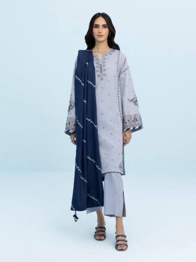 3 Piece - Embroidered Cotton Karandi Suit