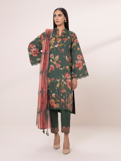 3 Piece - Embroidered Lawn Suit