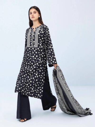 3 Piece - Printed Khaddar Suit